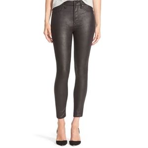 7 For All Mankind Faux Leather Ankle Skinny Pants